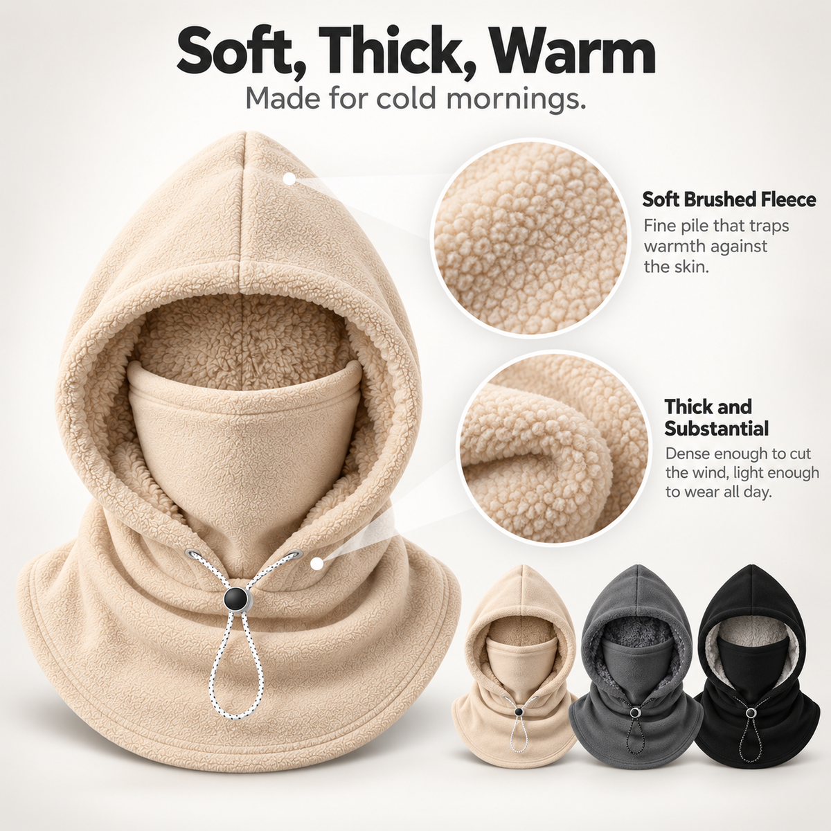 3-in-1 Winter Hood